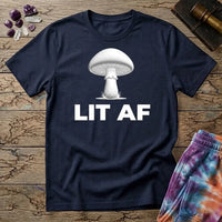 Printify T-Shirt Lit AF Mushroom T-Shirt Mushroom Magic Mushroom T-Shirt