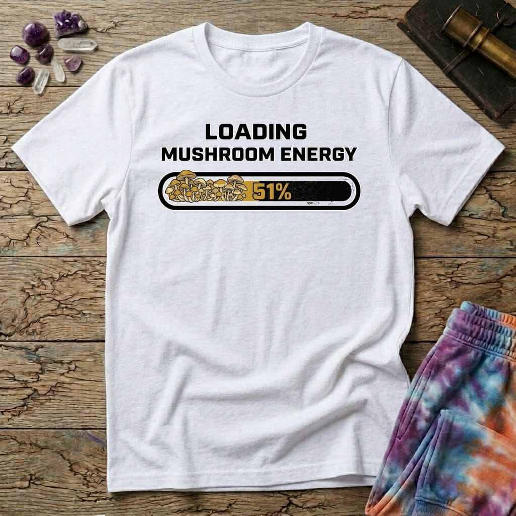 Printify T-Shirt Loading Mushroom Energy T-Shirt Mushroom Magic Mushroom T-Shirt