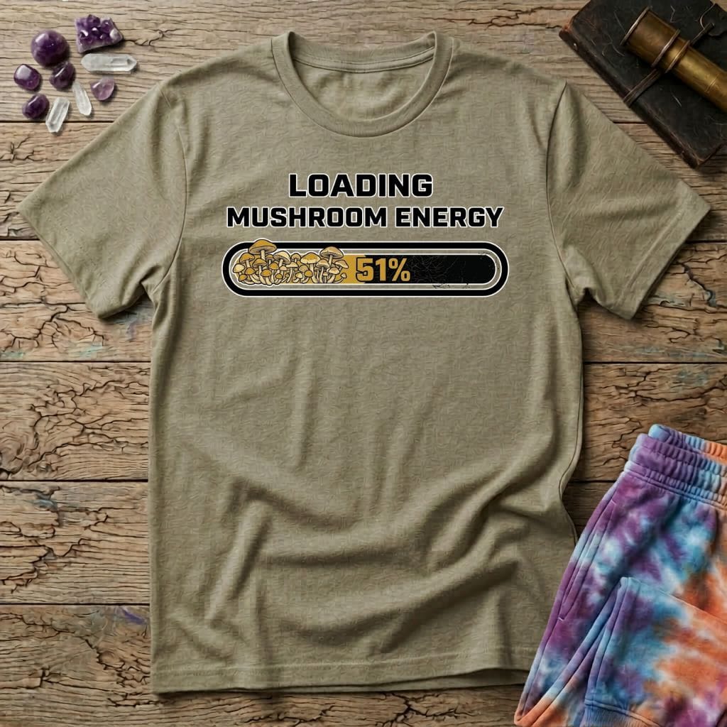 Printify T-Shirt Loading Mushroom Energy T-Shirt Mushroom Magic Mushroom T-Shirt