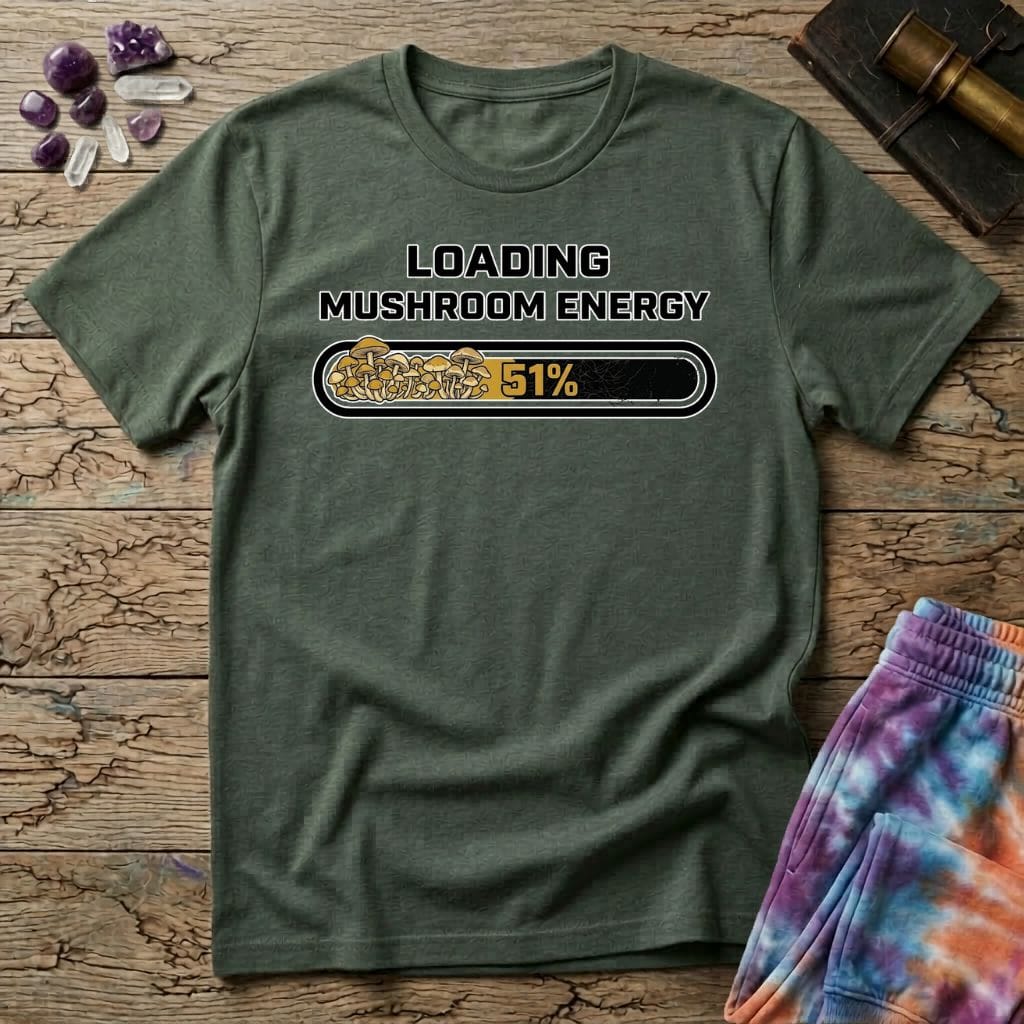 Printify T-Shirt Loading Mushroom Energy T-Shirt Mushroom Magic Mushroom T-Shirt