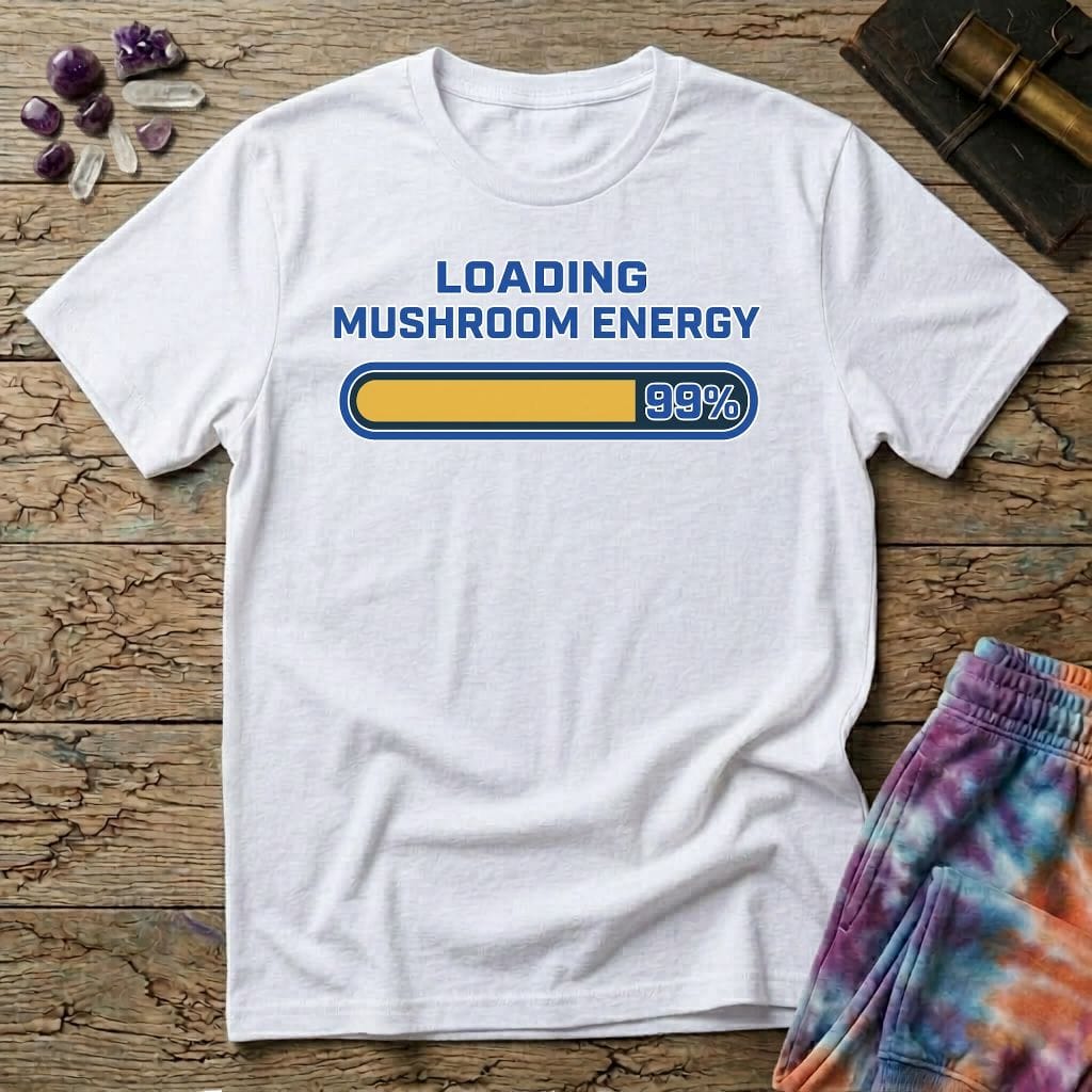 Printify T-Shirt Loading Mushroom Energy Too T-Shirt Mushroom Magic Mushroom T-Shirt