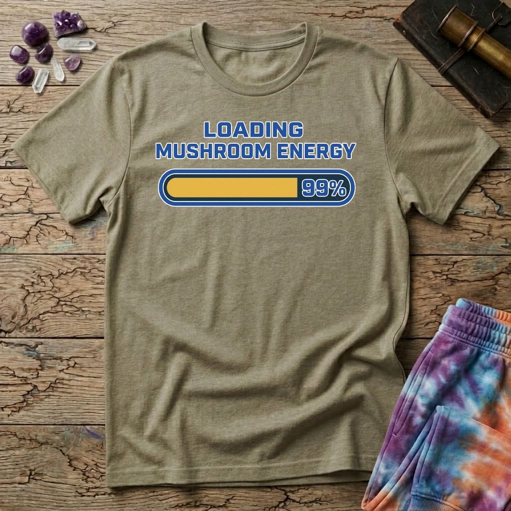 Printify T-Shirt Loading Mushroom Energy Too T-Shirt Mushroom Magic Mushroom T-Shirt