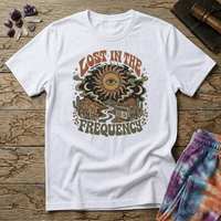 Printify T-Shirt Lost In The Frequency Mushroom T-Shirt Mushroom Magic Mushroom T-Shirt