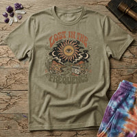 Printify T-Shirt Lost In The Frequency Mushroom T-Shirt Mushroom Magic Mushroom T-Shirt