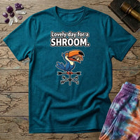 Printify T-Shirt Lovely Day For a Shroom Mushroom T-Shirt Mushroom Magic Mushroom T-Shirt