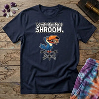 Printify T-Shirt Lovely Day For a Shroom Mushroom T-Shirt Mushroom Magic Mushroom T-Shirt