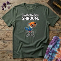 Printify T-Shirt Lovely Day For a Shroom Mushroom T-Shirt Mushroom Magic Mushroom T-Shirt