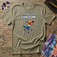 Printify T-Shirt Lovely Day For a Shroom Mushroom T-Shirt Mushroom Magic Mushroom T-Shirt