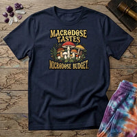 Printify T-Shirt Macrodose Tastes Microdose Budget Mushroom T-Shirt Mushroom Magic Mushroom T-Shirt