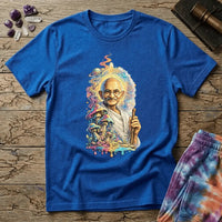 Printify T-Shirt Mahatma Gandhi Mushroom T-Shirt Mushroom Magic Mushroom T-Shirt