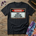 Printify T-Shirt May Contain Psilocybin Too T-Shirt Mushroom Magic Mushroom T-Shirt