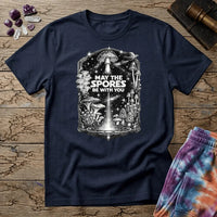 Printify T-Shirt May The Spores Be With You Mushroom T-Shirt Mushroom Magic Mushroom T-Shirt