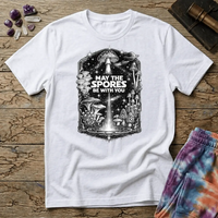 Printify T-Shirt May The Spores Be With You Mushroom T-Shirt Mushroom Magic Mushroom T-Shirt