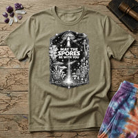 Printify T-Shirt May The Spores Be With You Mushroom T-Shirt Mushroom Magic Mushroom T-Shirt