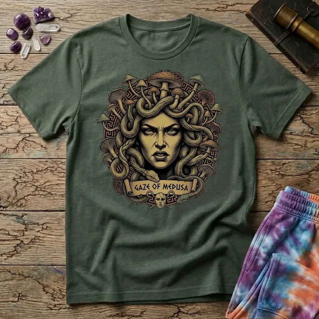 Printify T-Shirt Medusa Mushroom T-Shirt Mushroom Magic Mushroom T-Shirt