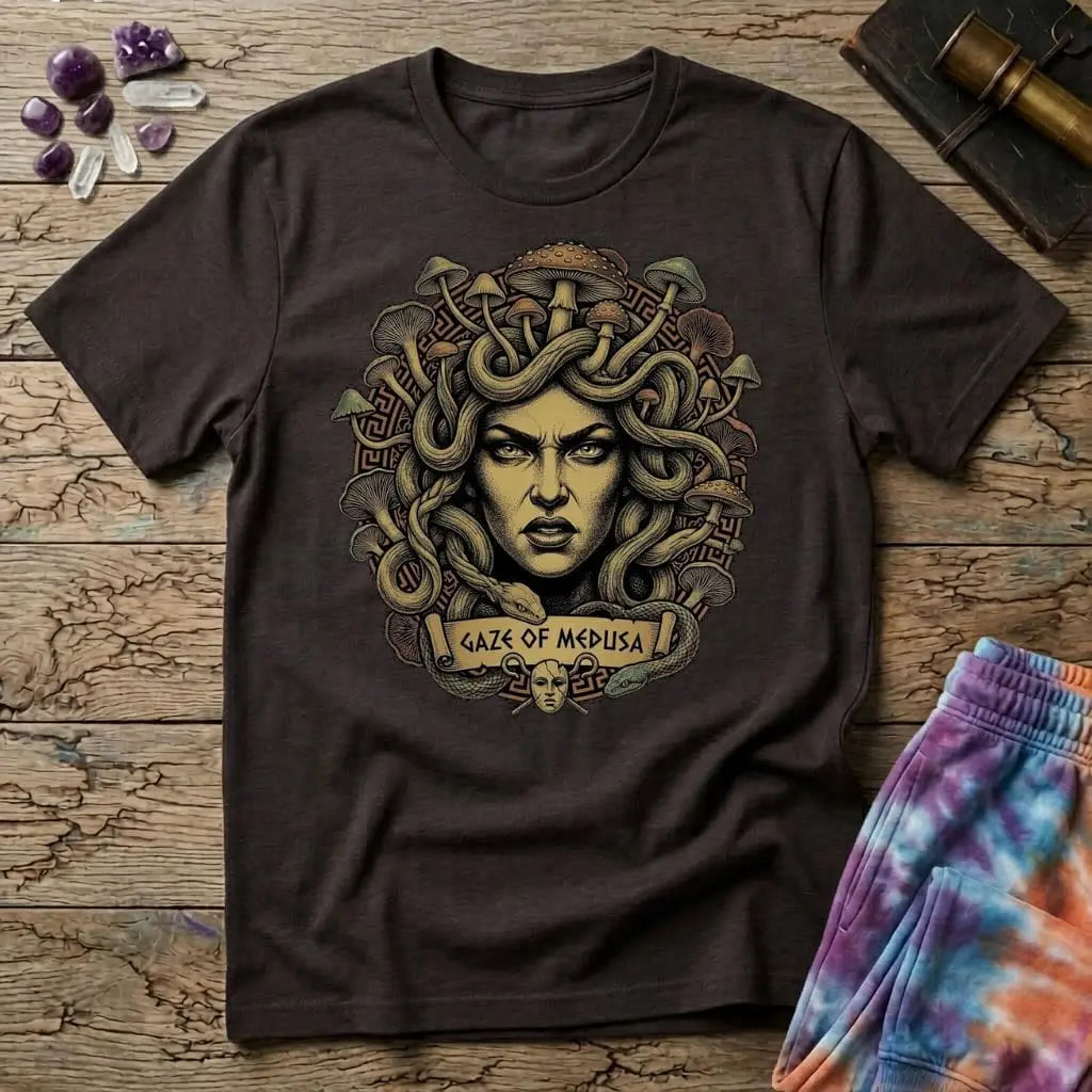 Printify T-Shirt Medusa Mushroom T-Shirt Mushroom Magic Mushroom T-Shirt