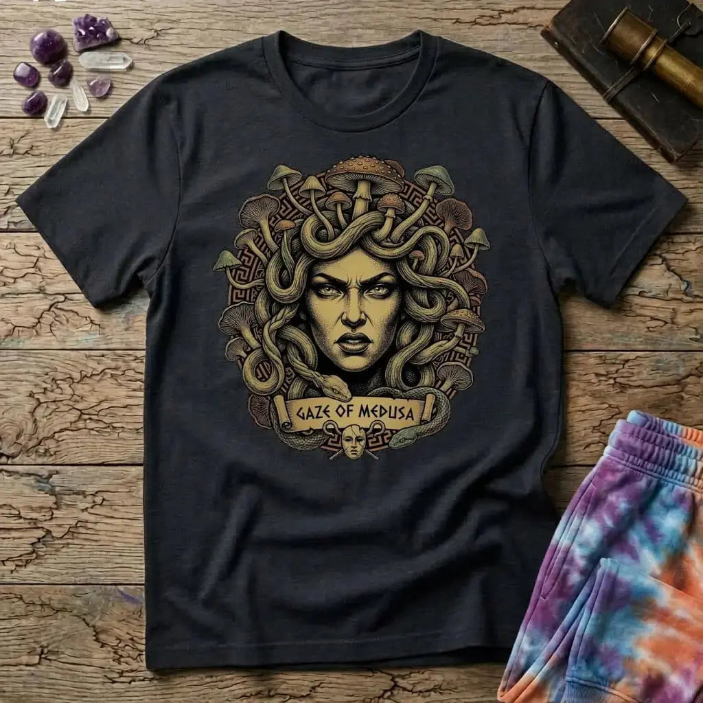 Printify T-Shirt Medusa Mushroom T-Shirt Mushroom Magic Mushroom T-Shirt