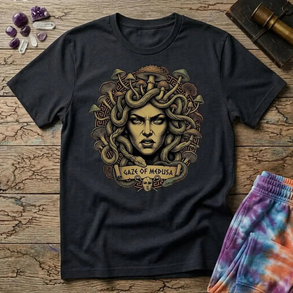 Printify T-Shirt Medusa Mushroom T-Shirt Mushroom Magic Mushroom T-Shirt