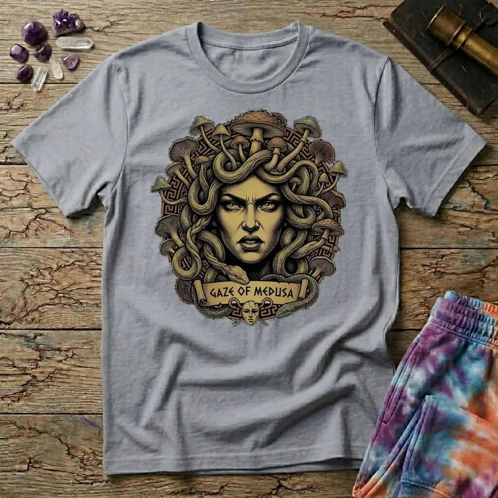 Printify T-Shirt Medusa Mushroom T-Shirt Mushroom Magic Mushroom T-Shirt