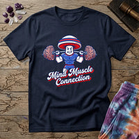 Printify T-Shirt Mind Muscle Connection Mushroom T-Shirt Mushroom Magic Mushroom T-Shirt