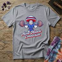 Printify T-Shirt Mind Muscle Connection Mushroom T-Shirt Mushroom Magic Mushroom T-Shirt