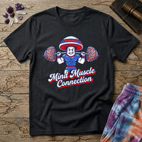 Printify T-Shirt Mind Muscle Connection Mushroom T-Shirt Mushroom Magic Mushroom T-Shirt