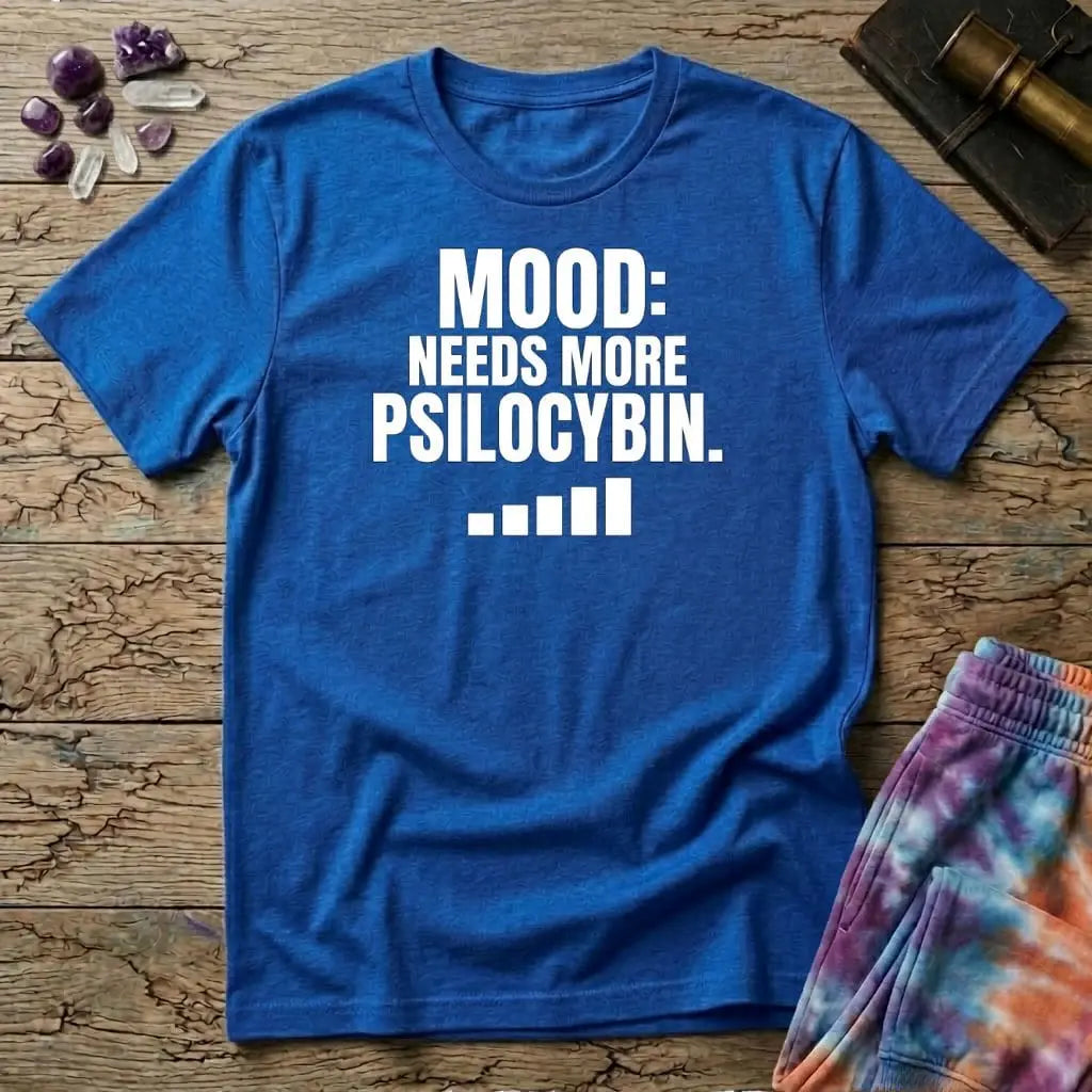 Printify T-Shirt Mood Needs More Psilocybin Mushroom T-Shirt Mushroom Magic Mushroom T-Shirt