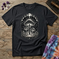Printify T-Shirt Moon Phase Shrooms T-Shirt Mushroom Magic Mushroom T-Shirt