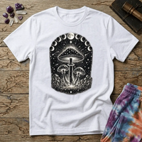 Printify T-Shirt Moon Phase Shrooms T-Shirt Mushroom Magic Mushroom T-Shirt