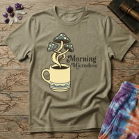 Printify T-Shirt Morning Microdose Mushroom T-Shirt Mushroom Magic Mushroom T-Shirt