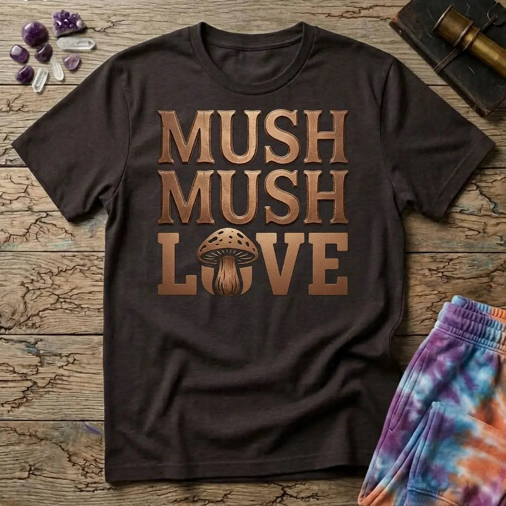 Printify T-Shirt Mush Mush Love Mushroom T-Shirt Mushroom Magic Mushroom T-Shirt