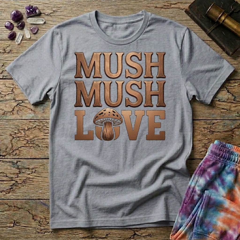 Printify T-Shirt Mush Mush Love Mushroom T-Shirt Mushroom Magic Mushroom T-Shirt