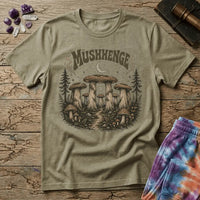 Printify T-Shirt Mushenge Mushroom Stonehenge T-Shirt Mushroom Magic Mushroom T-Shirt