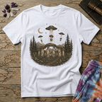 Printify T-Shirt Mushenge Too Stonehenge Mushroom T-Shirt Mushroom Magic Mushroom T-Shirt