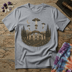 Printify T-Shirt Mushenge Too Stonehenge Mushroom T-Shirt Mushroom Magic Mushroom T-Shirt
