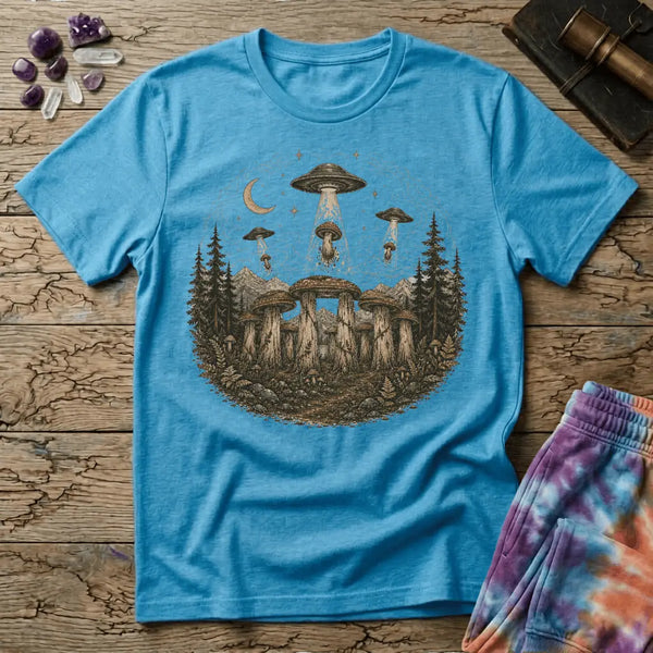 Mushenge Too Stonehenge Mushroom T-Shirt