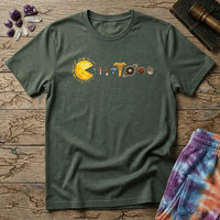 Printify T-Shirt Mushman Eating Mushrooms T-Shirt Mushroom Magic Mushroom T-Shirt