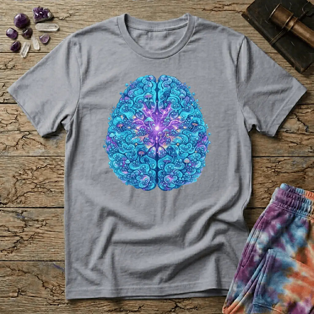 Printify T-Shirt Mushroom Brain One T-Shirt Mushroom Magic Mushroom T-Shirt