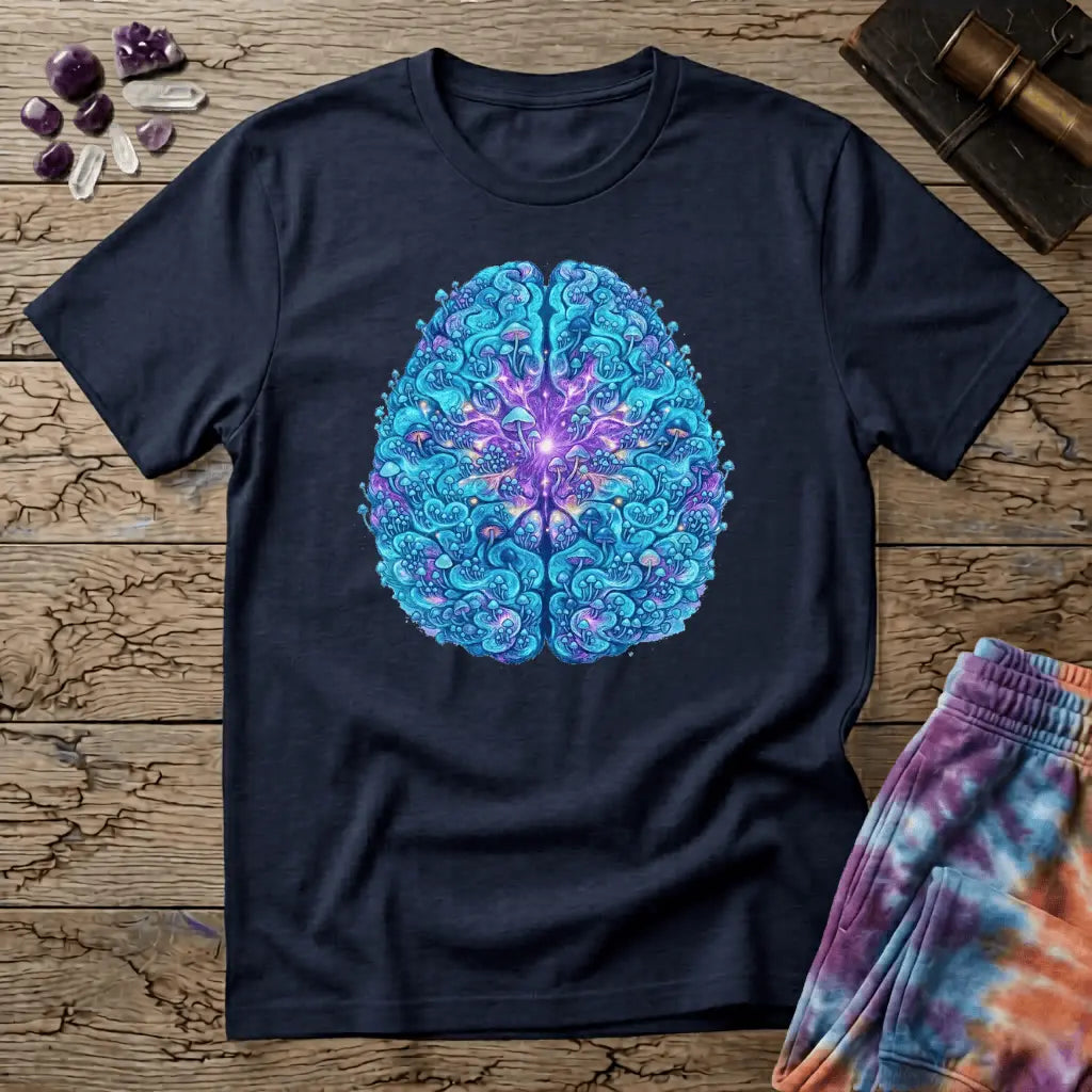 Printify T-Shirt Mushroom Brain One T-Shirt Mushroom Magic Mushroom T-Shirt