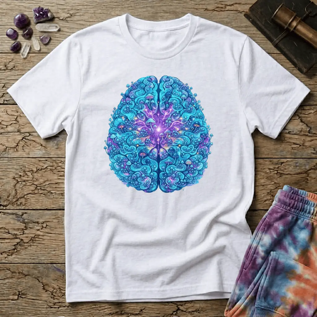 Printify T-Shirt Mushroom Brain One T-Shirt Mushroom Magic Mushroom T-Shirt