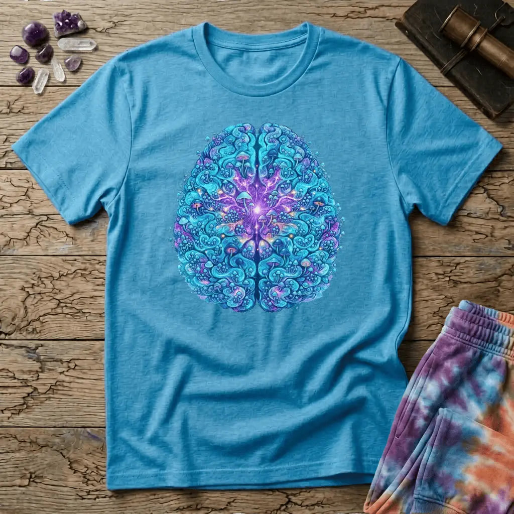 Printify T-Shirt Mushroom Brain One T-Shirt Mushroom Magic Mushroom T-Shirt