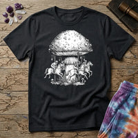 Printify T-Shirt Mushroom Carousel T-Shirt Mushroom Magic Mushroom T-Shirt