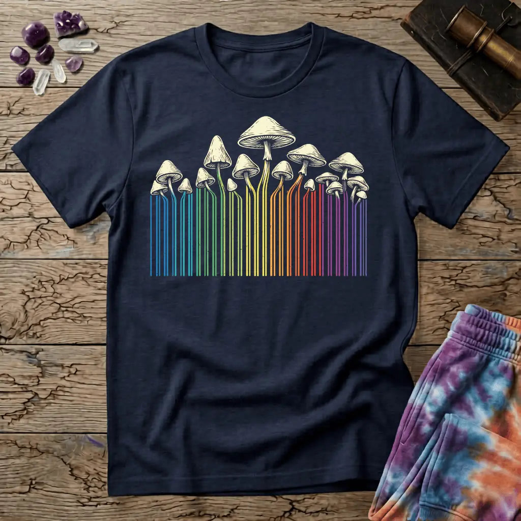 Printify T-Shirt Mushroom Colors T-Shirt Mushroom Magic Mushroom T-Shirt