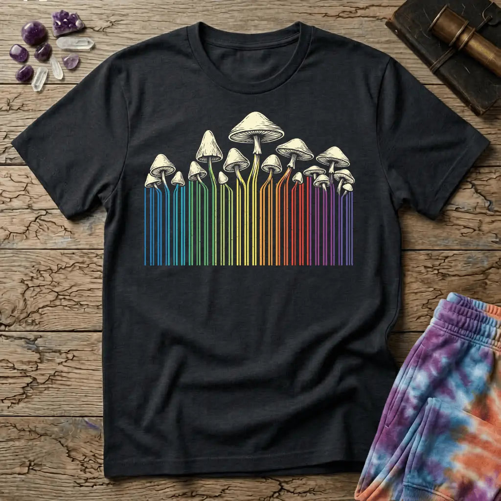 Printify T-Shirt Mushroom Colors T-Shirt Mushroom Magic Mushroom T-Shirt