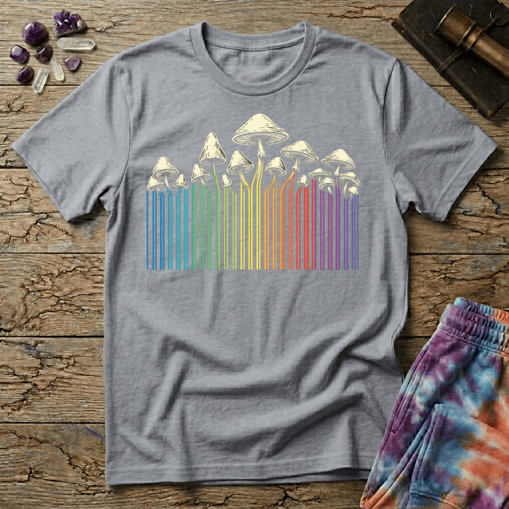Printify T-Shirt Mushroom Colors T-Shirt Mushroom Magic Mushroom T-Shirt