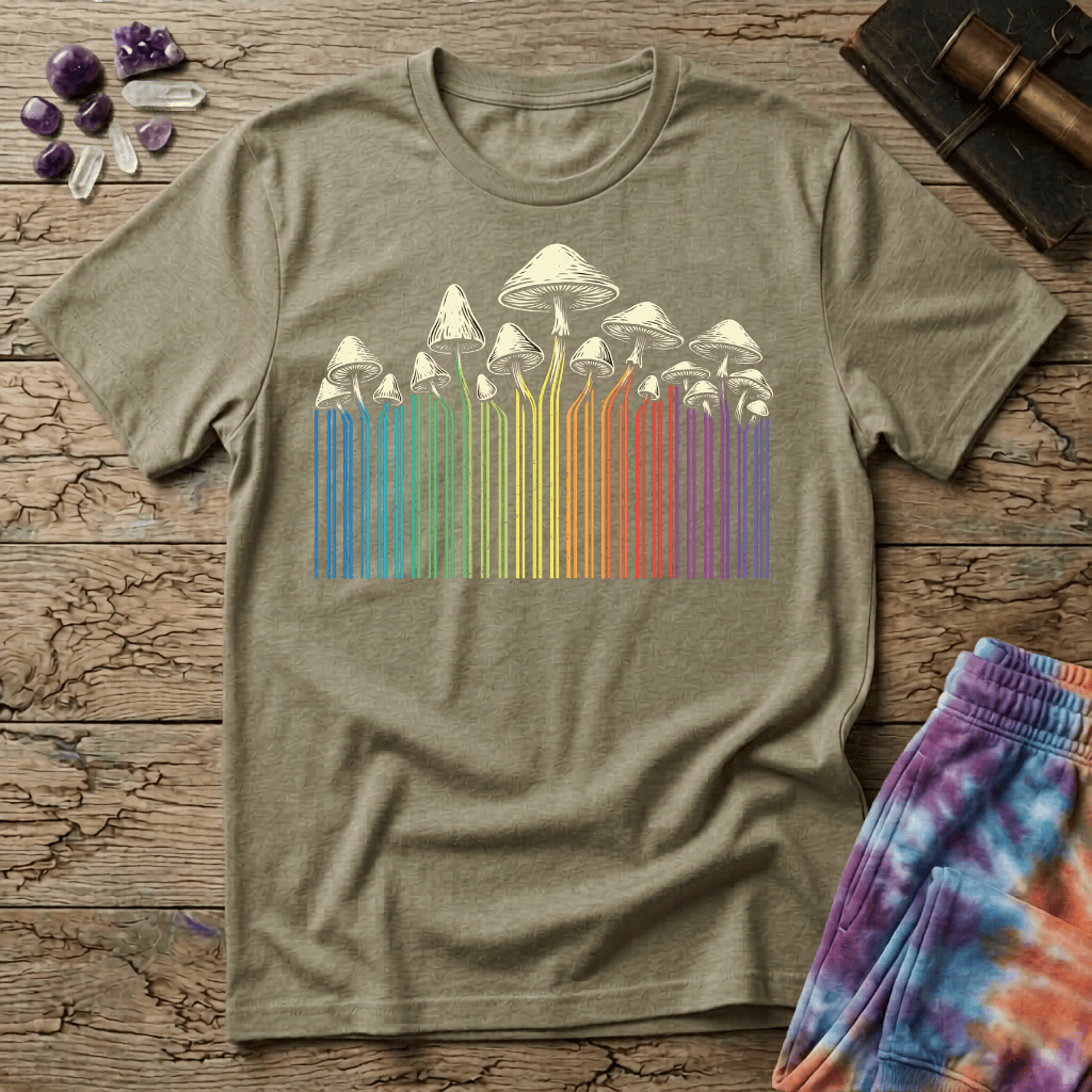Printify T-Shirt Mushroom Colors T-Shirt Mushroom Magic Mushroom T-Shirt