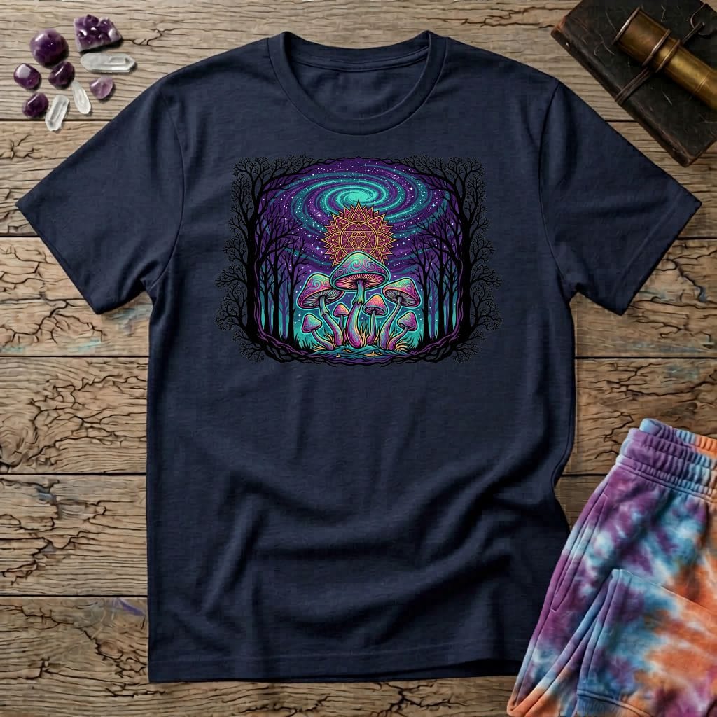 Printify T-Shirt Mushroom Forest T-Shirt Mushroom Magic Mushroom T-Shirt