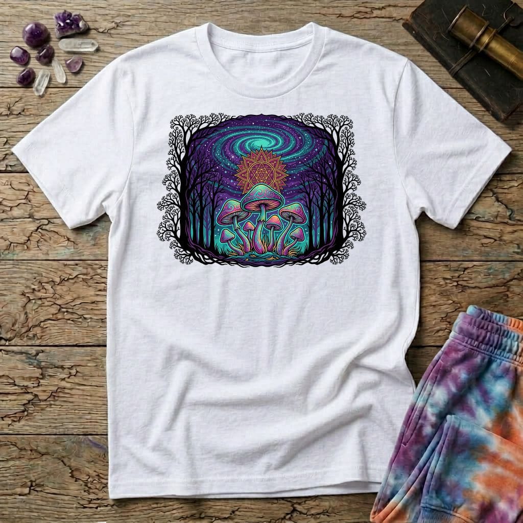 Printify T-Shirt Mushroom Forest T-Shirt Mushroom Magic Mushroom T-Shirt
