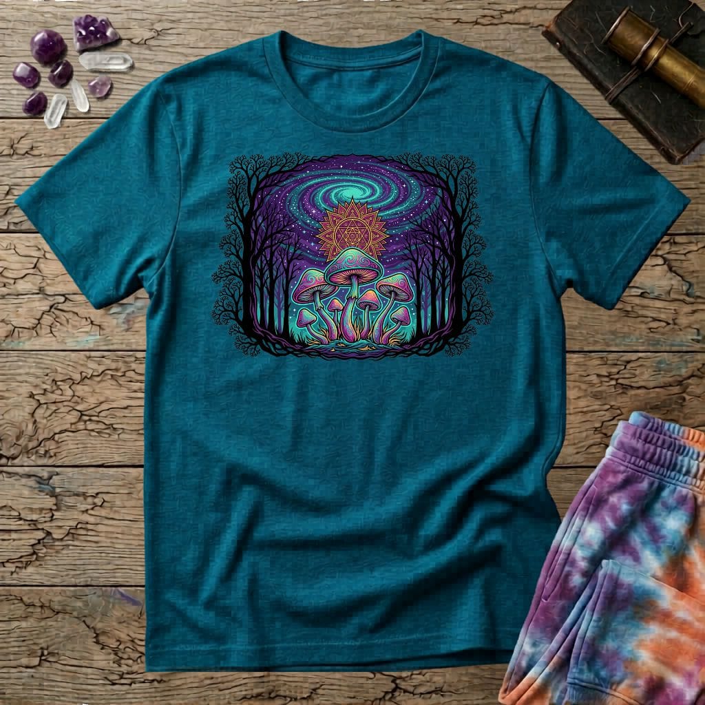 Printify T-Shirt Mushroom Forest T-Shirt Mushroom Magic Mushroom T-Shirt