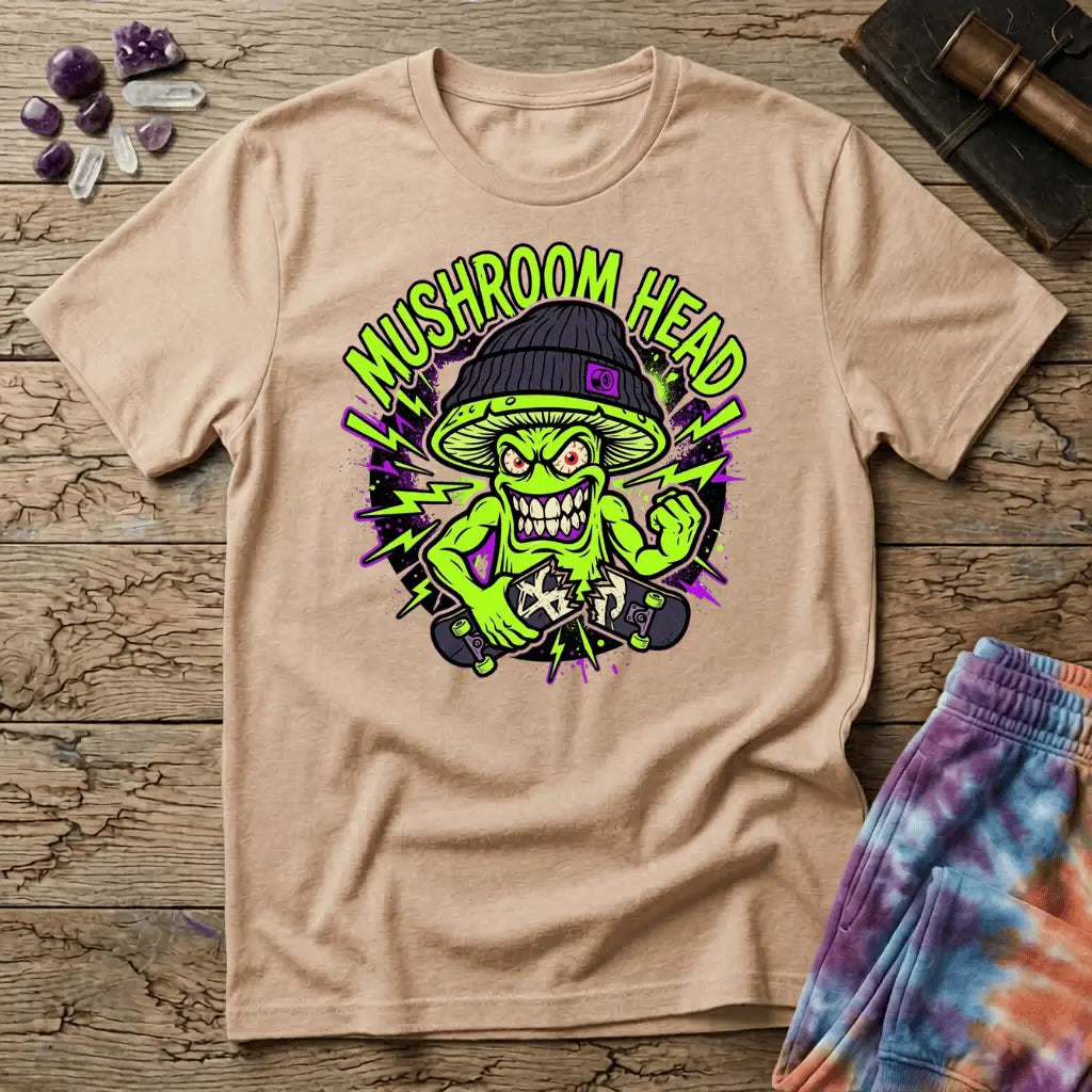 Printify T-Shirt Mushroom Head T-Shirt Mushroom Magic Mushroom T-Shirt
